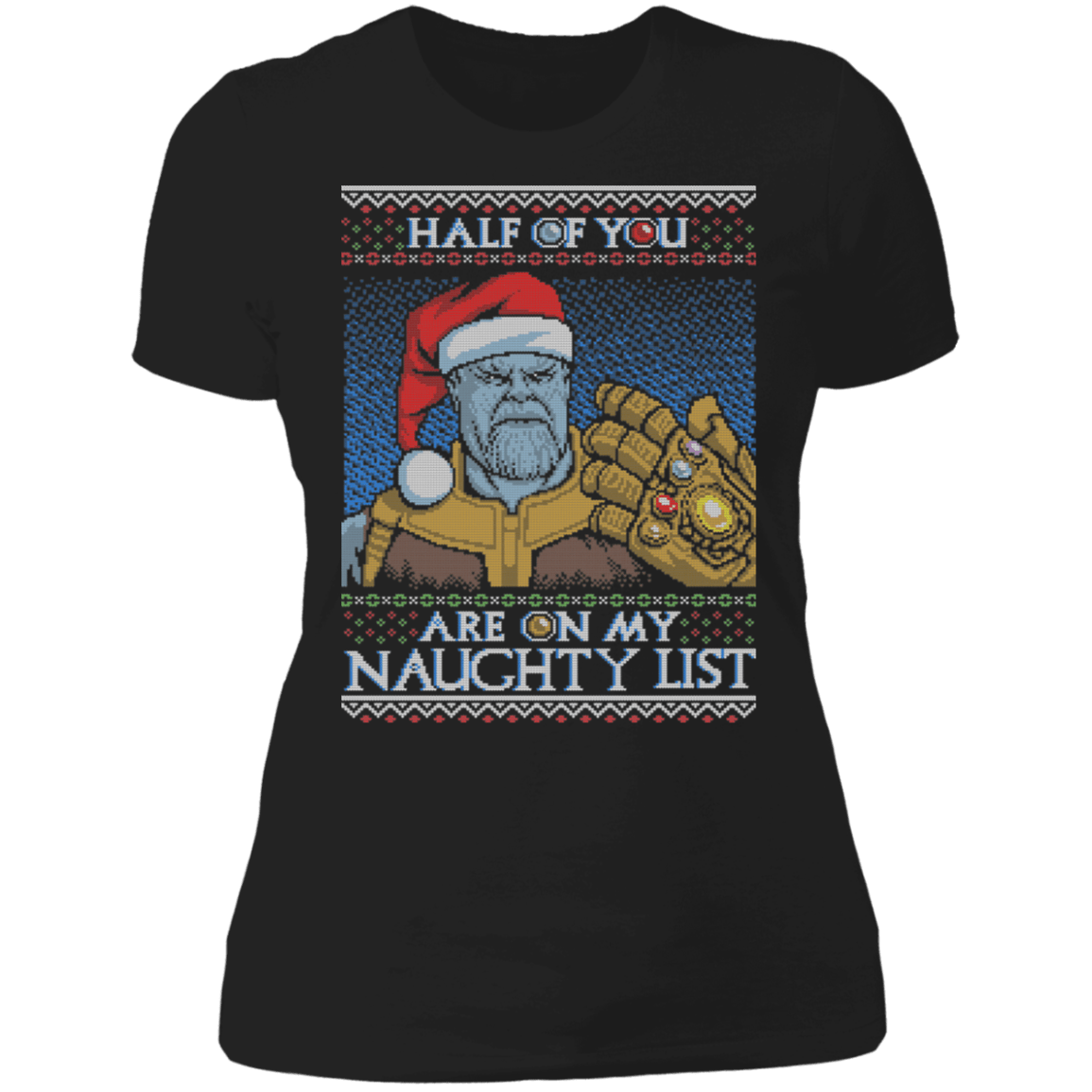 T-Shirts Black / S Thanos Naughty List Women's Premium T-Shirt