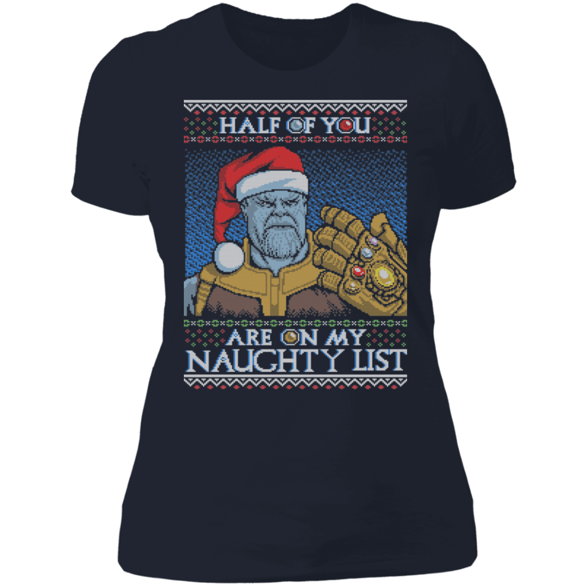 T-Shirts Midnight Navy / S Thanos Naughty List Women's Premium T-Shirt