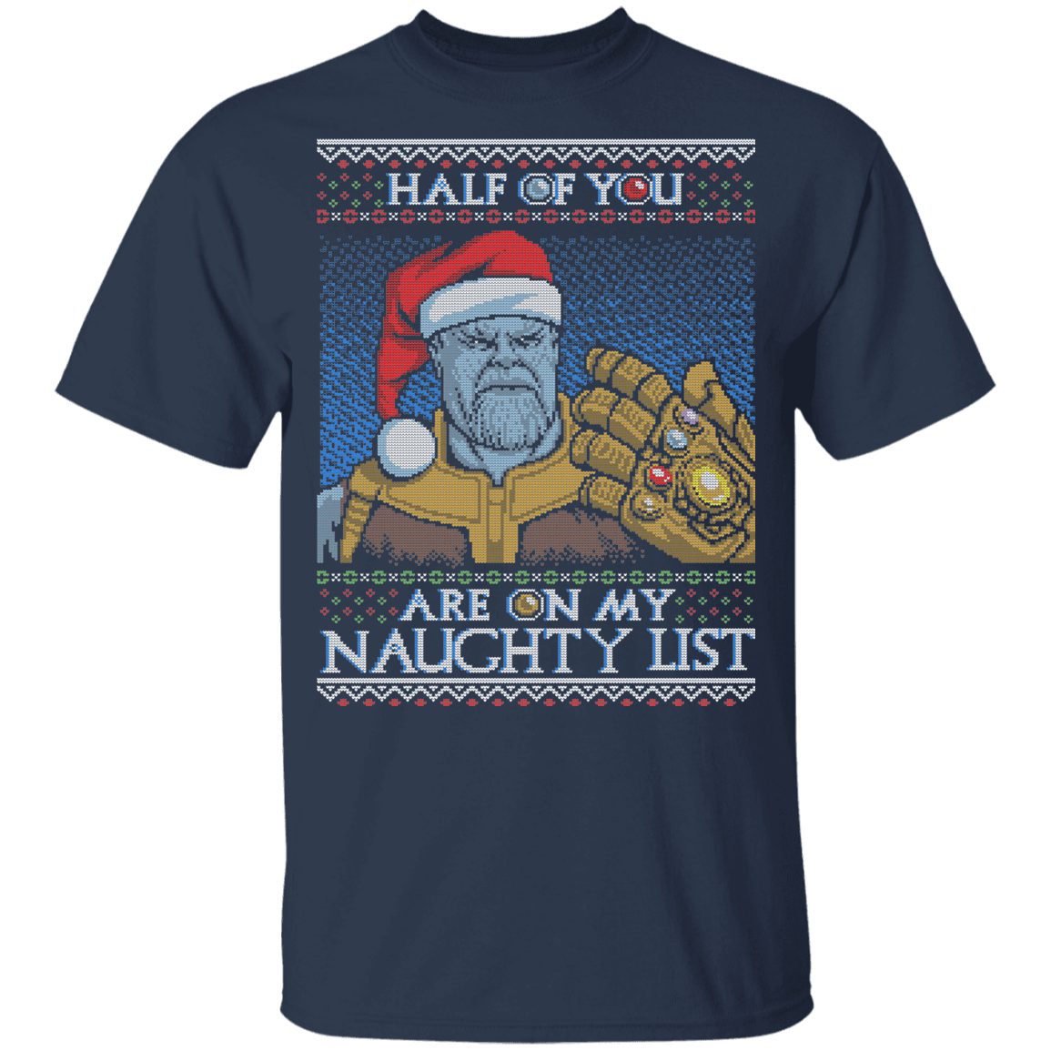T-Shirts Navy / YXS Thanos Naughty List Youth T-Shirt