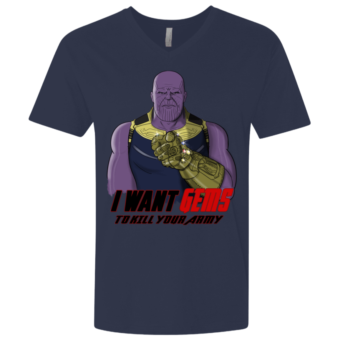 T-Shirts Midnight Navy / X-Small Thanos Sam Men's Premium V-Neck