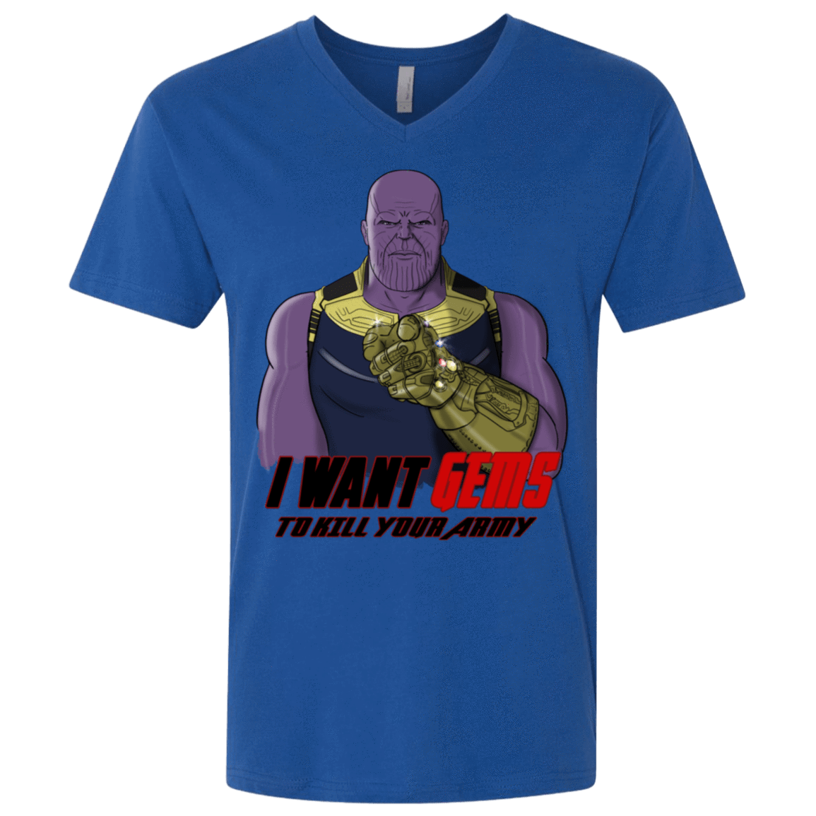 T-Shirts Royal / X-Small Thanos Sam Men's Premium V-Neck
