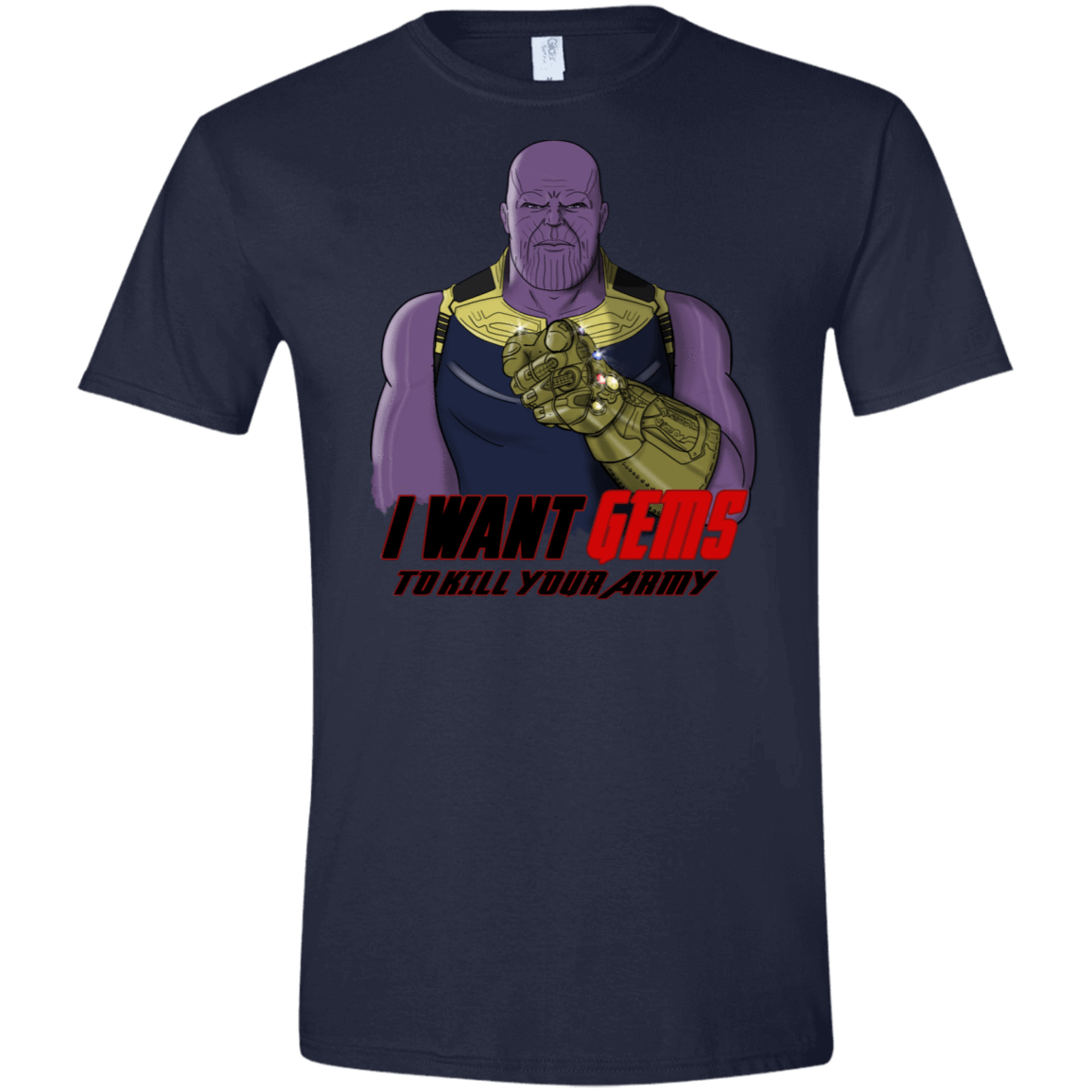 T-Shirts Navy / X-Small Thanos Sam Men's Semi-Fitted Softstyle