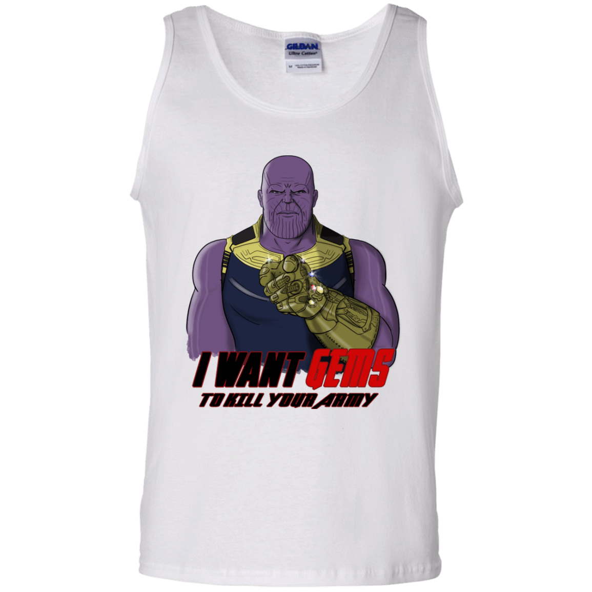 T-Shirts White / S Thanos Sam Men's Tank Top