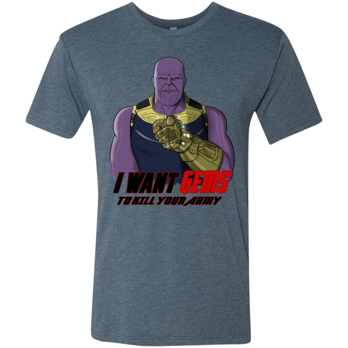 T-Shirts Indigo / S Thanos Sam Men's Triblend T-Shirt