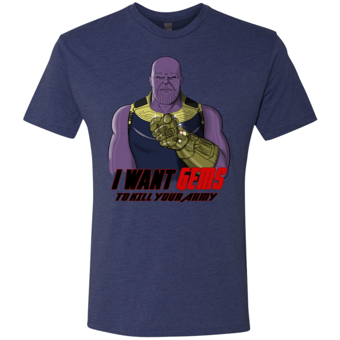 T-Shirts Vintage Navy / S Thanos Sam Men's Triblend T-Shirt