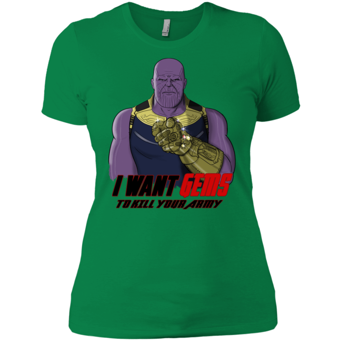 T-Shirts Kelly Green / X-Small Thanos Sam Women's Premium T-Shirt