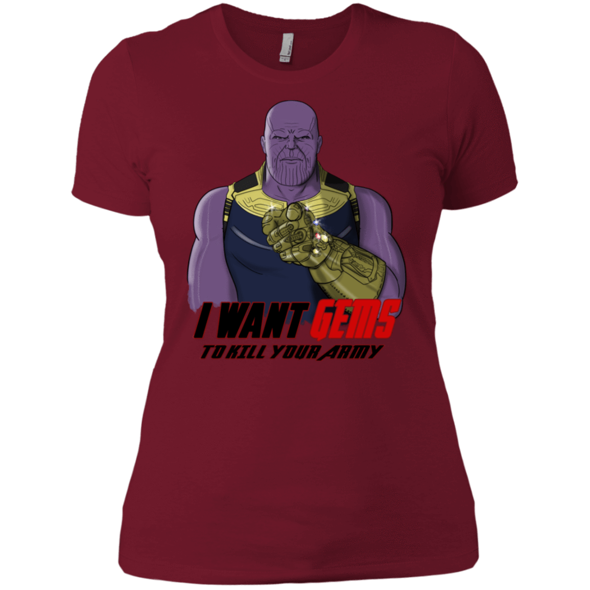 T-Shirts Scarlet / S Thanos Sam Women's Premium T-Shirt