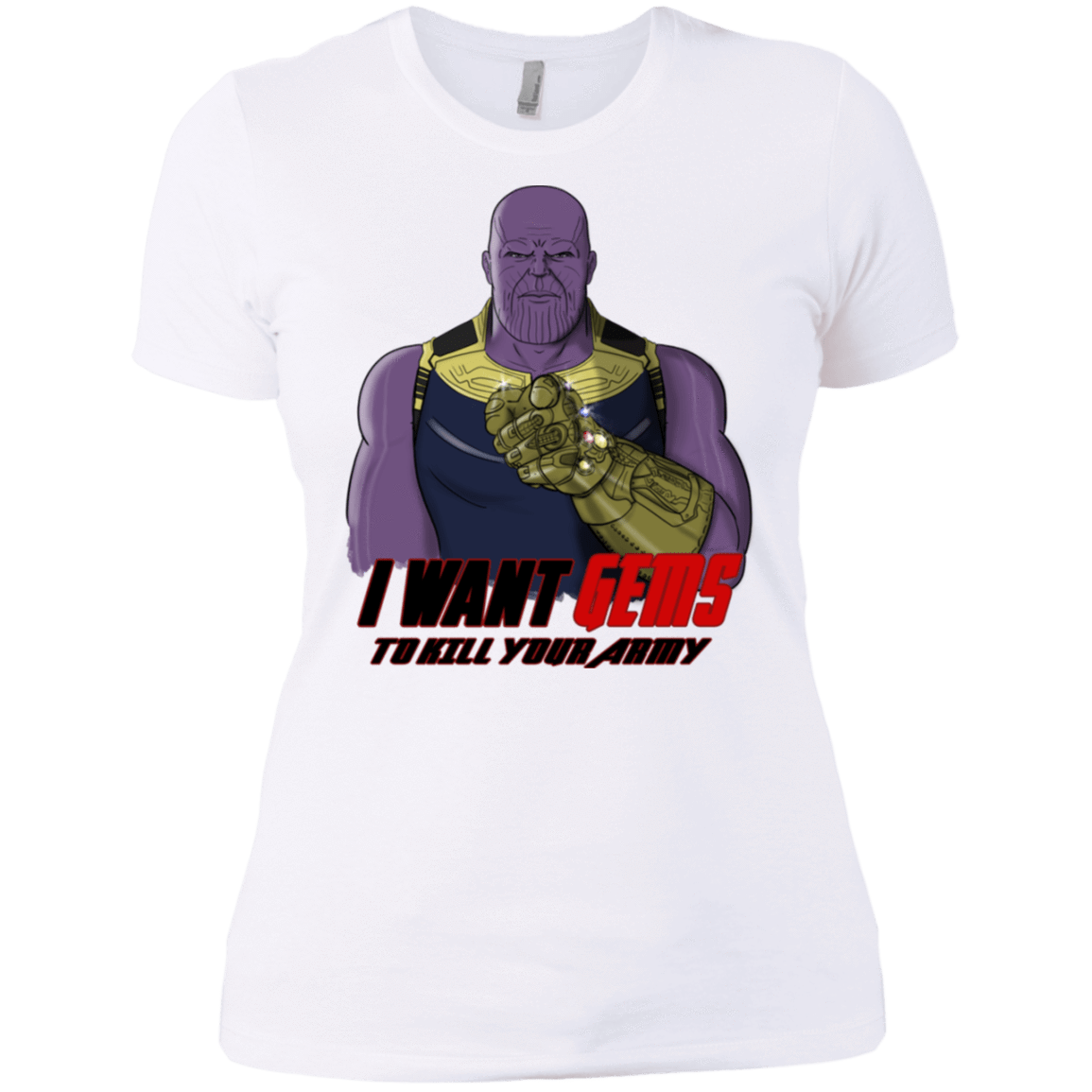 T-Shirts White / X-Small Thanos Sam Women's Premium T-Shirt
