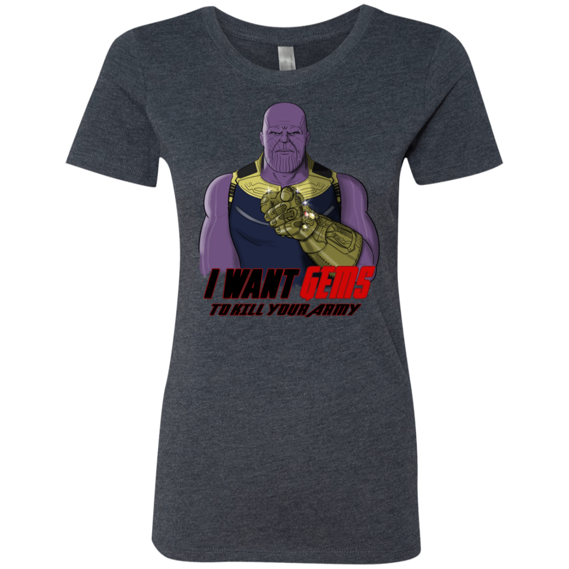 T-Shirts Vintage Navy / S Thanos Sam Women's Triblend T-Shirt