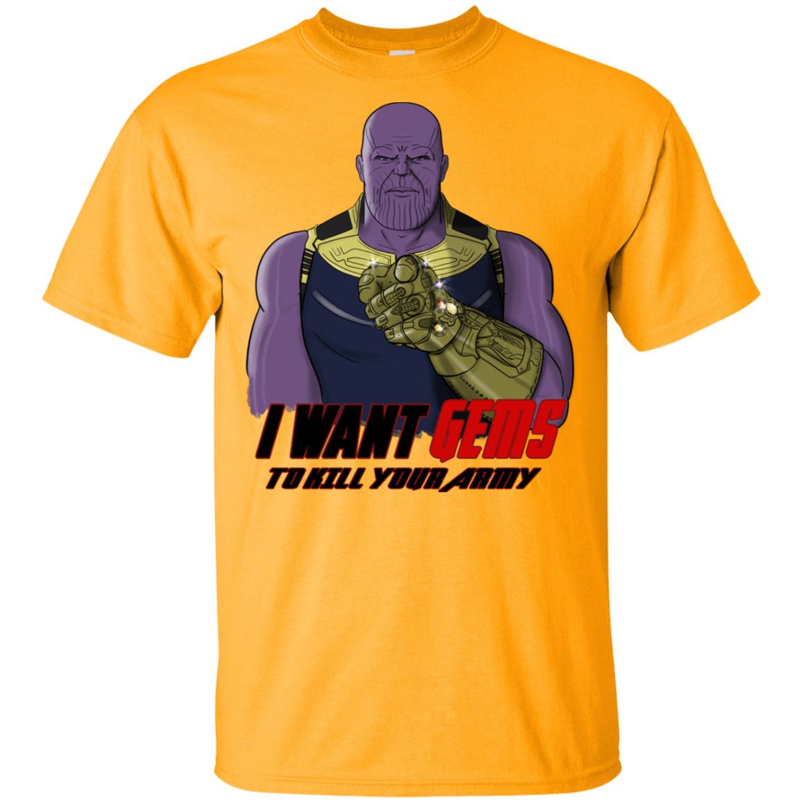 T-Shirts Gold / YXS Thanos Sam Youth T-Shirt