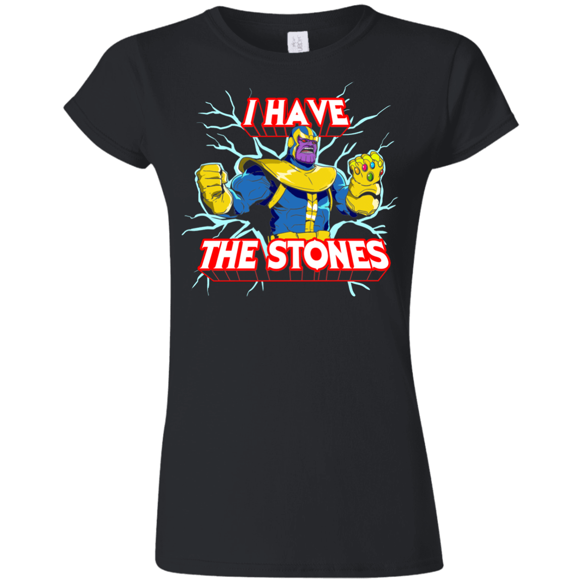 T-Shirts Black / S Thanos stones Junior Slimmer-Fit T-Shirt