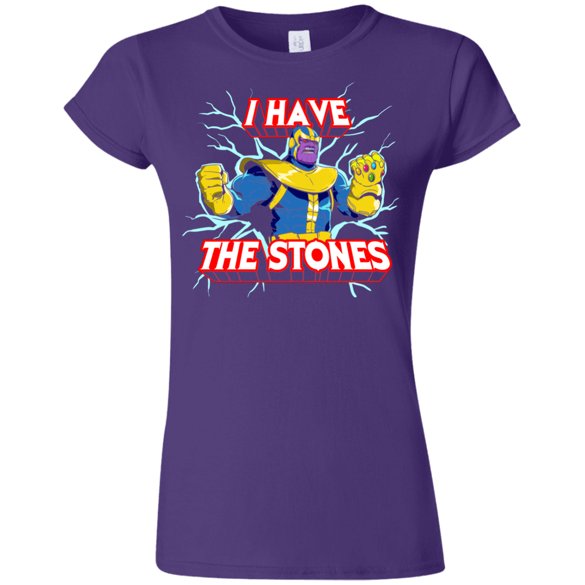 T-Shirts Purple / S Thanos stones Junior Slimmer-Fit T-Shirt