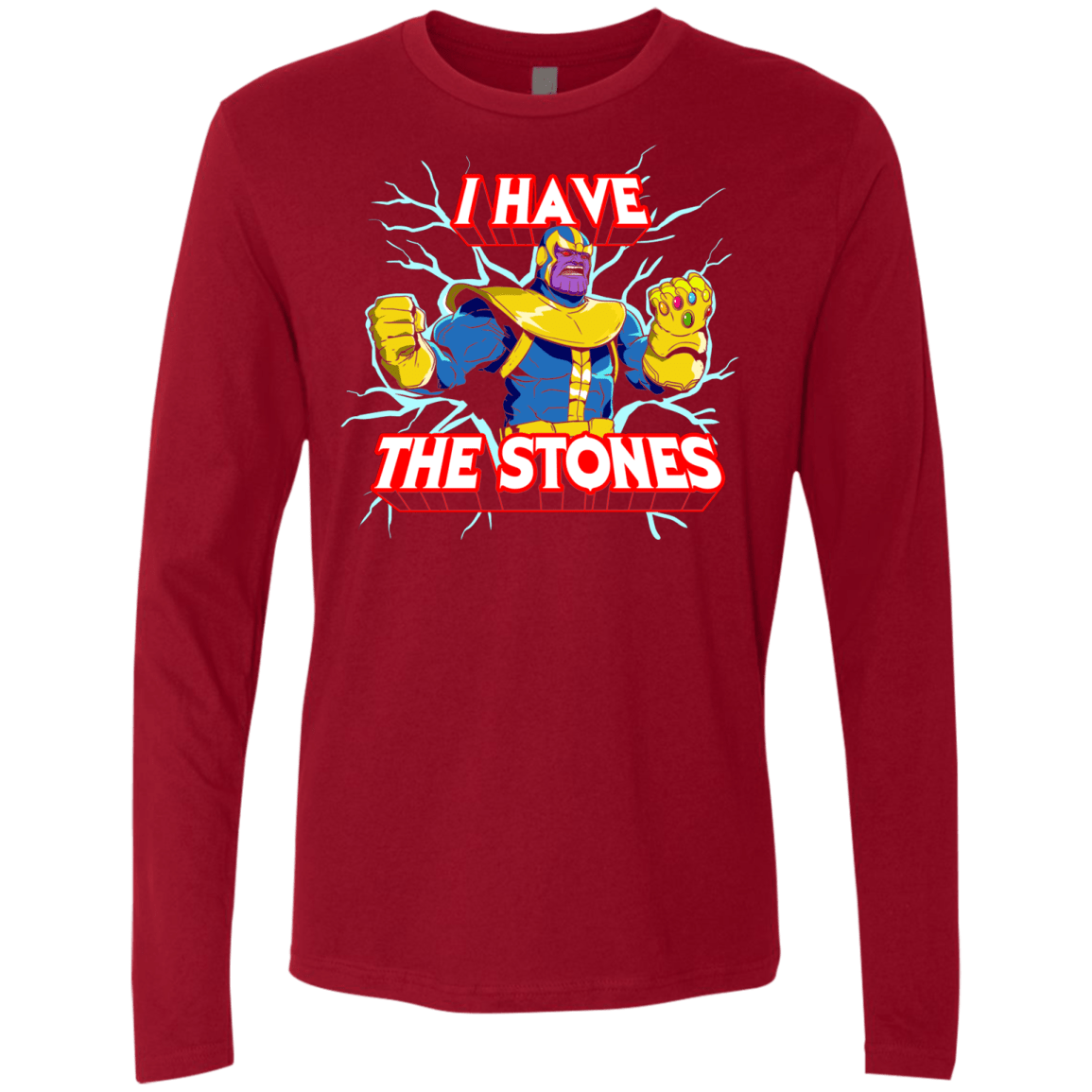 T-Shirts Cardinal / S Thanos stones Men's Premium Long Sleeve