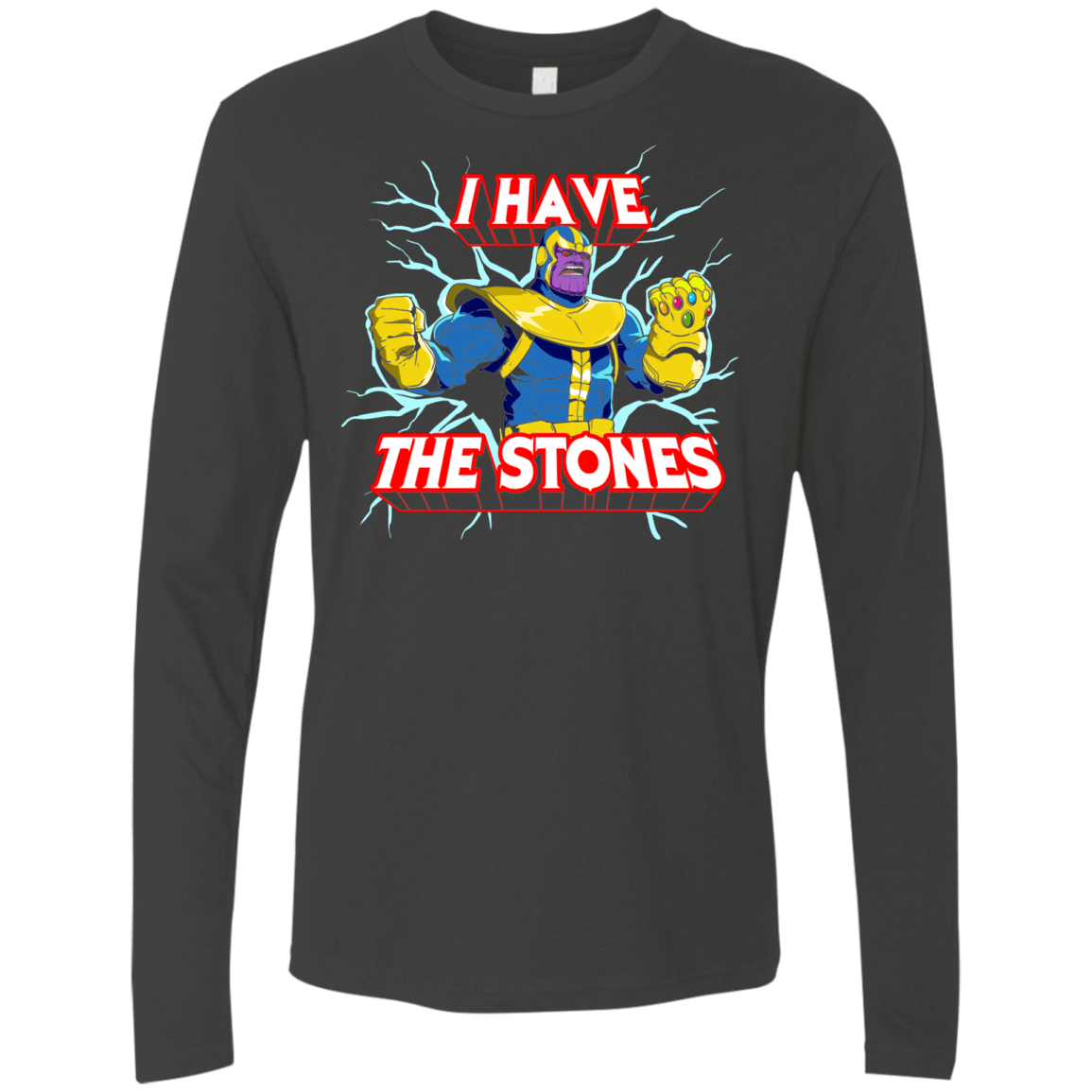 T-Shirts Heavy Metal / S Thanos stones Men's Premium Long Sleeve