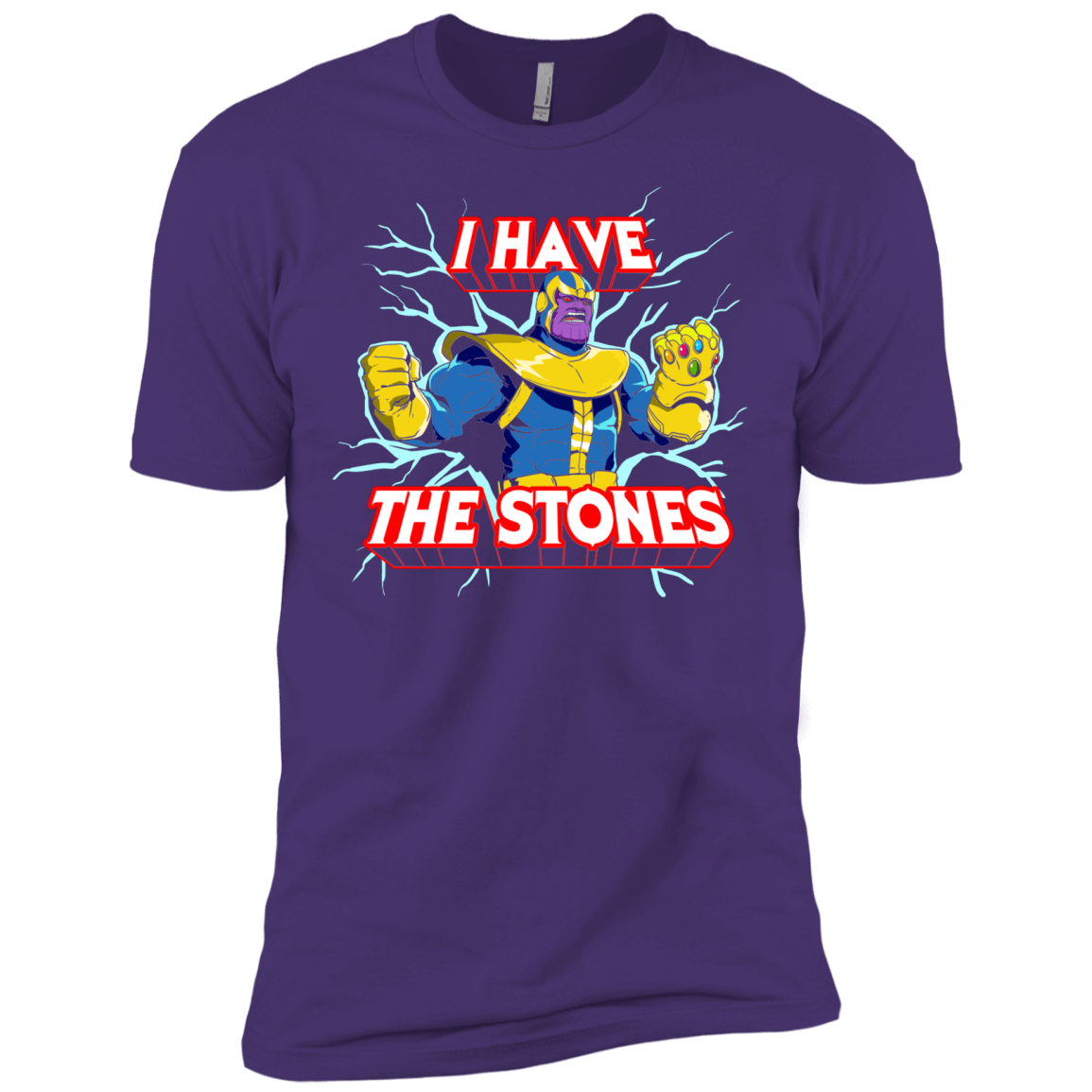 T-Shirts Purple Rush/ / X-Small Thanos stones Men's Premium T-Shirt