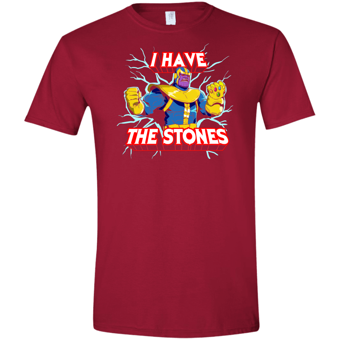 T-Shirts Cardinal Red / S Thanos stones Men's Semi-Fitted Softstyle