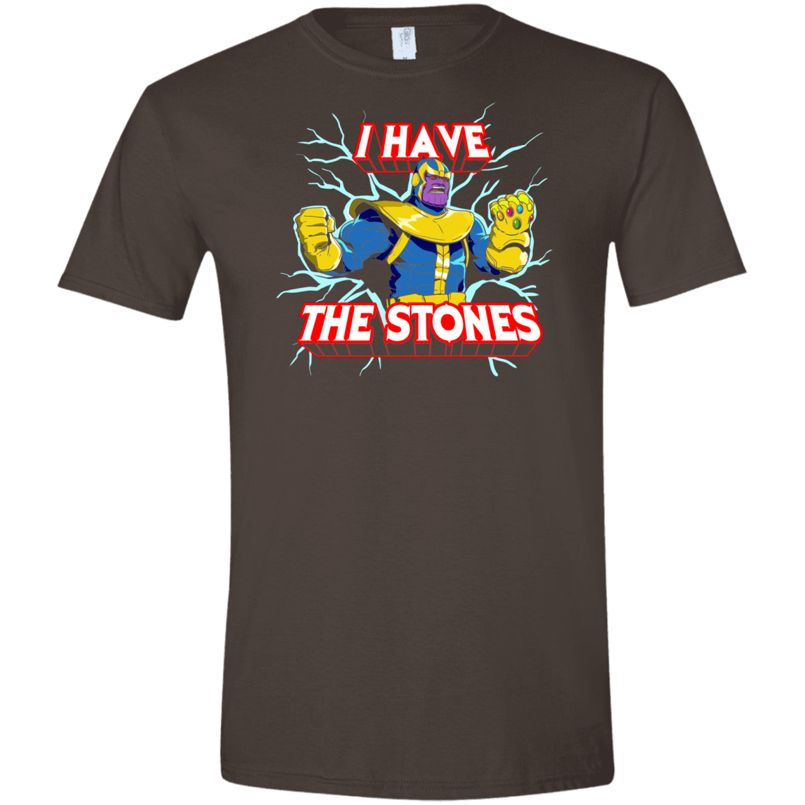 T-Shirts Dark Chocolate / S Thanos stones Men's Semi-Fitted Softstyle