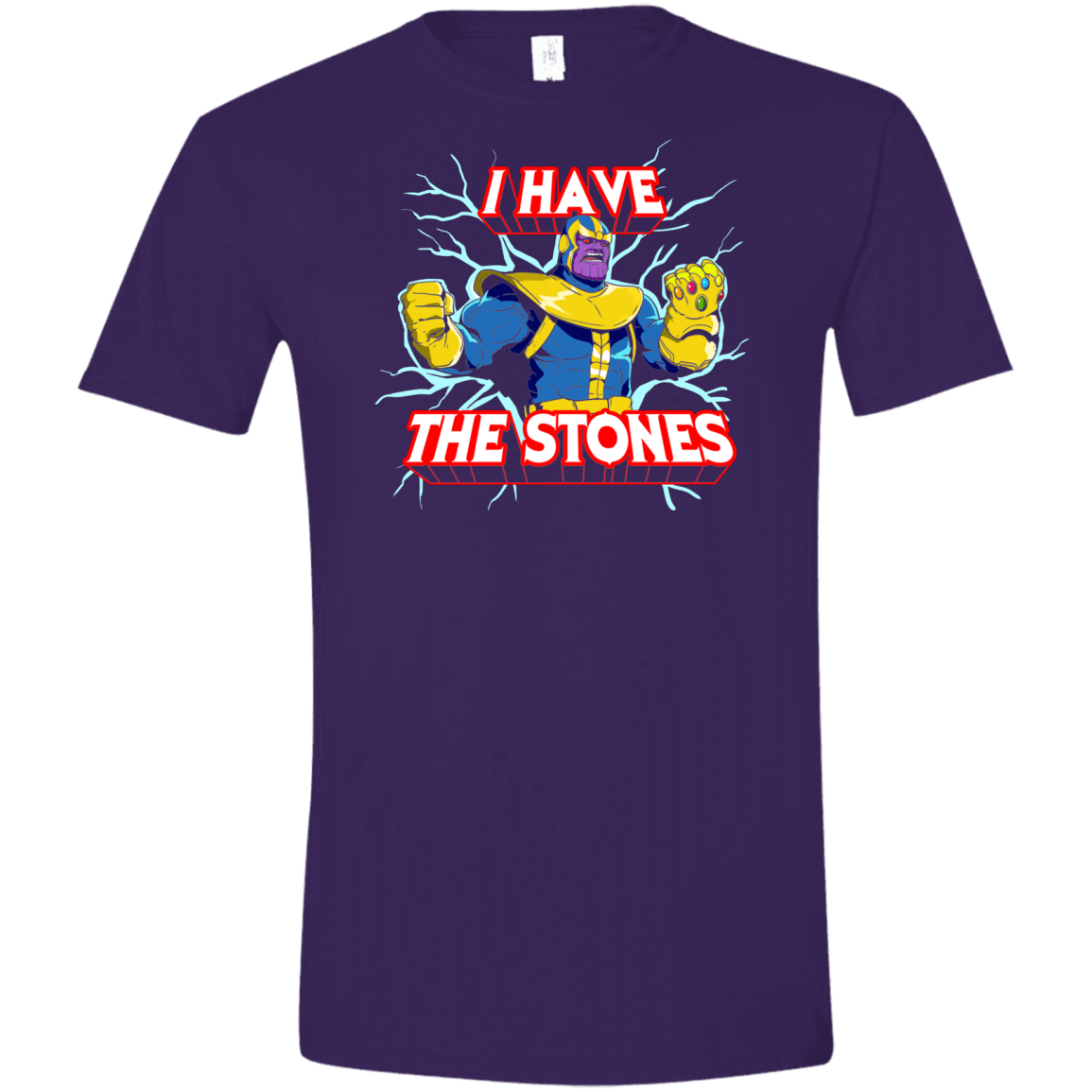T-Shirts Purple / S Thanos stones Men's Semi-Fitted Softstyle