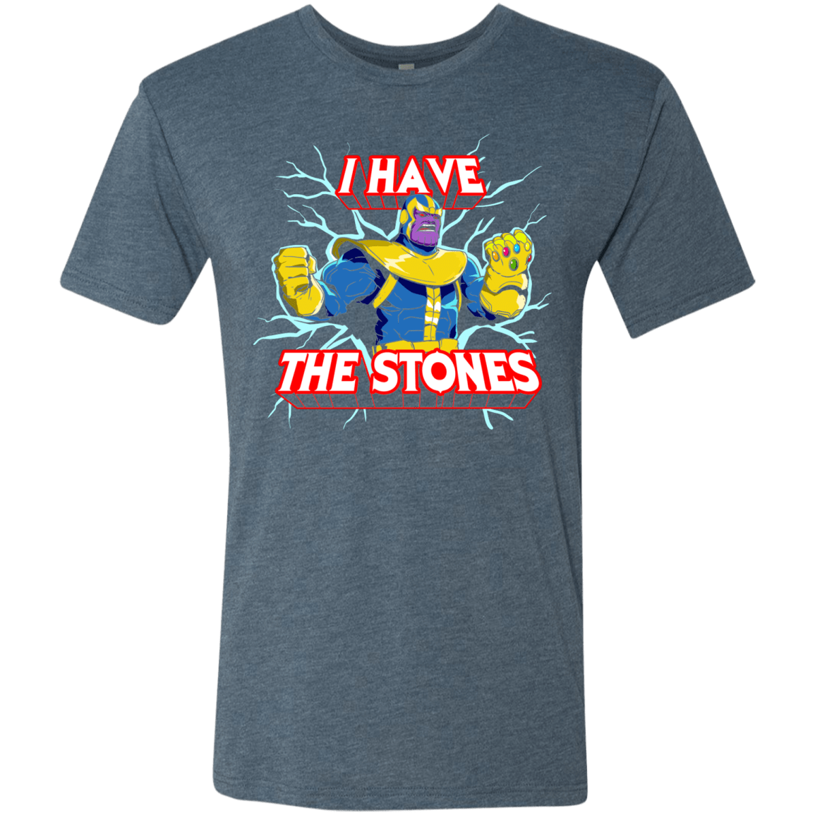 T-Shirts Indigo / S Thanos stones Men's Triblend T-Shirt