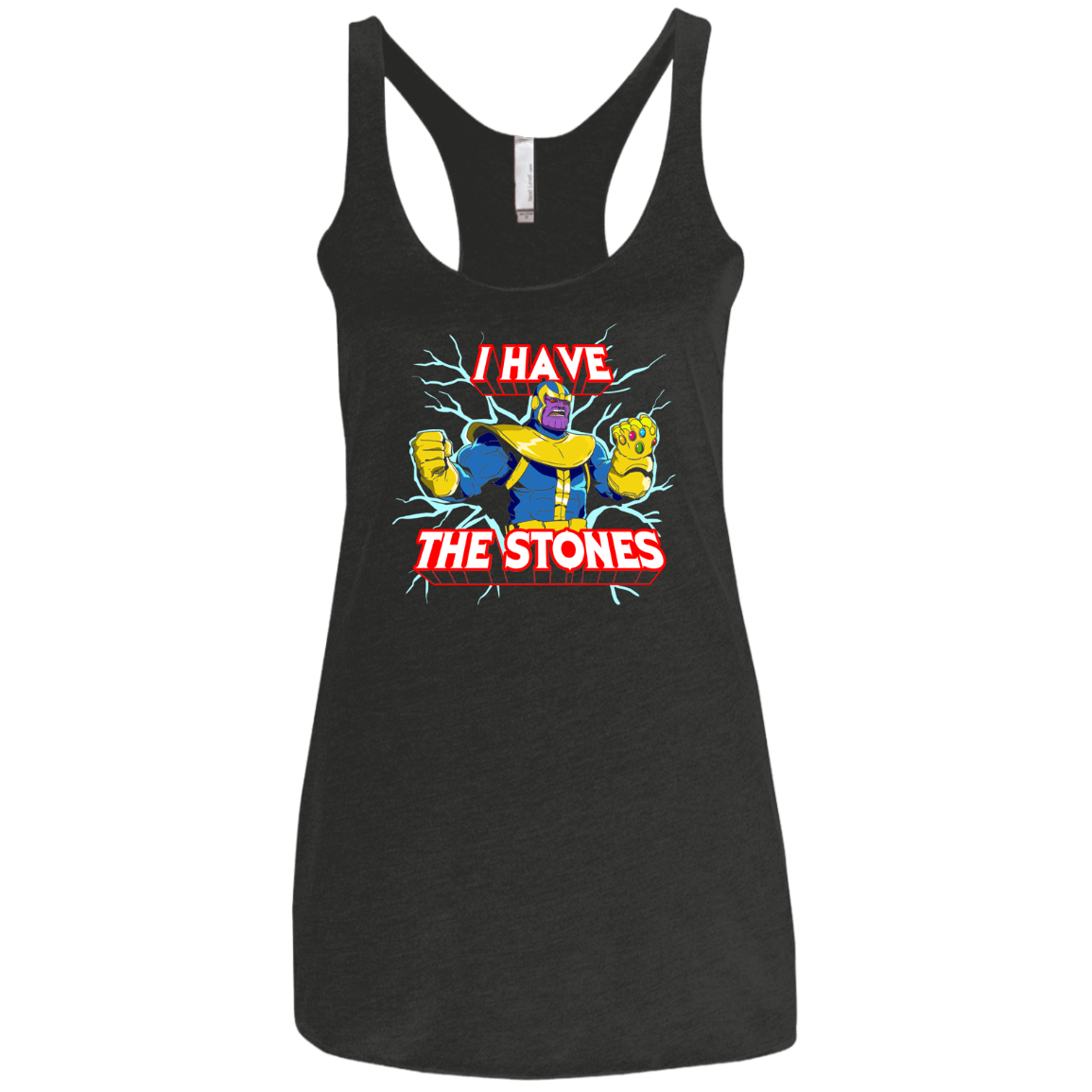 Thanos stones Women's Triblend Racerback Tank