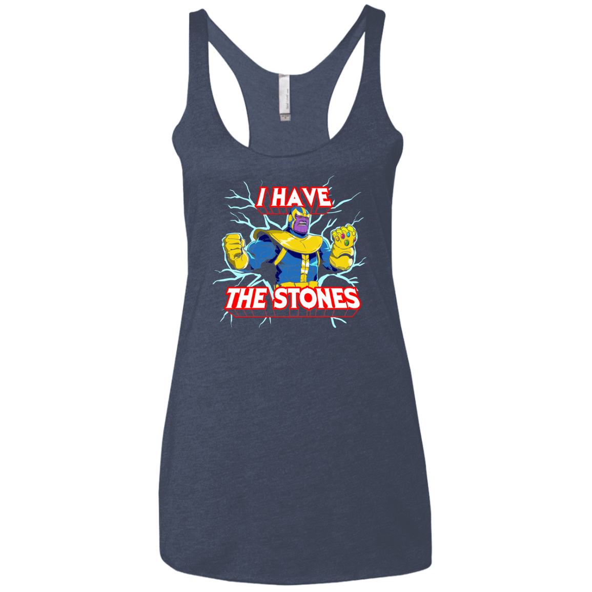 T-Shirts Vintage Navy / X-Small Thanos stones Women's Triblend Racerback Tank
