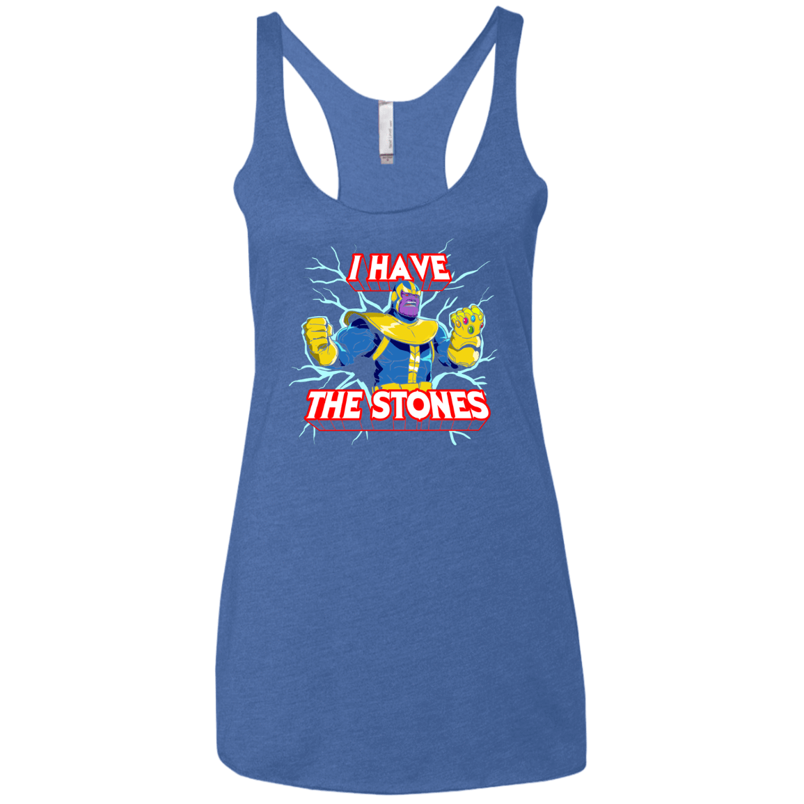 T-Shirts Vintage Royal / X-Small Thanos stones Women's Triblend Racerback Tank