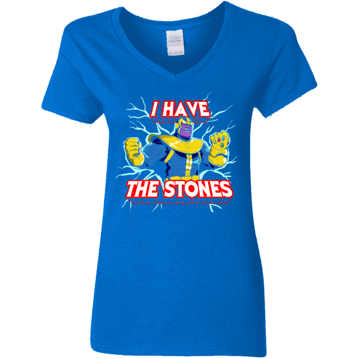 Thanos stones Women's V-Neck T-Shirt