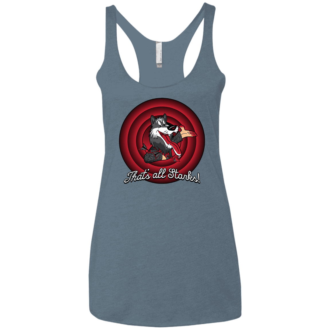 T-Shirts Indigo / X-Small That's all Starks Women's Triblend Racerback Tank