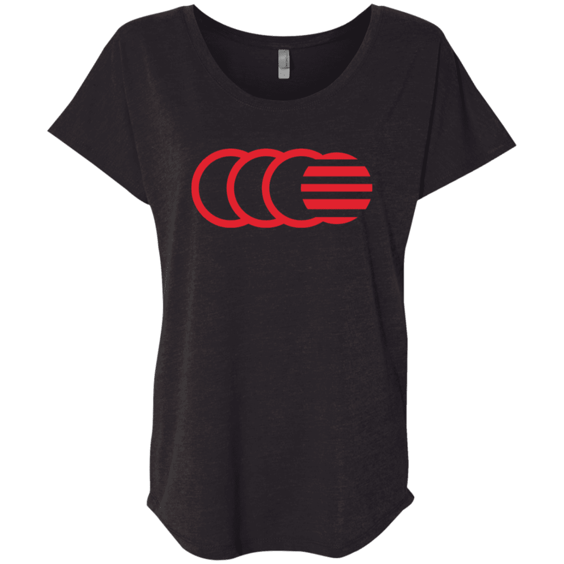 T-Shirts Vintage Black / X-Small That's No Moon Triblend Dolman Sleeve