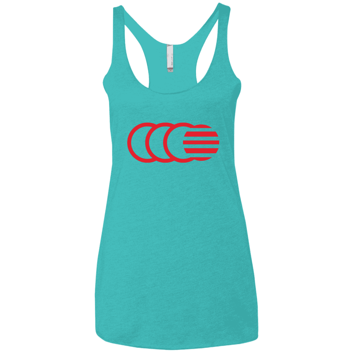 T-Shirts Tahiti Blue / X-Small That's No Moon Women's Triblend Racerback Tank
