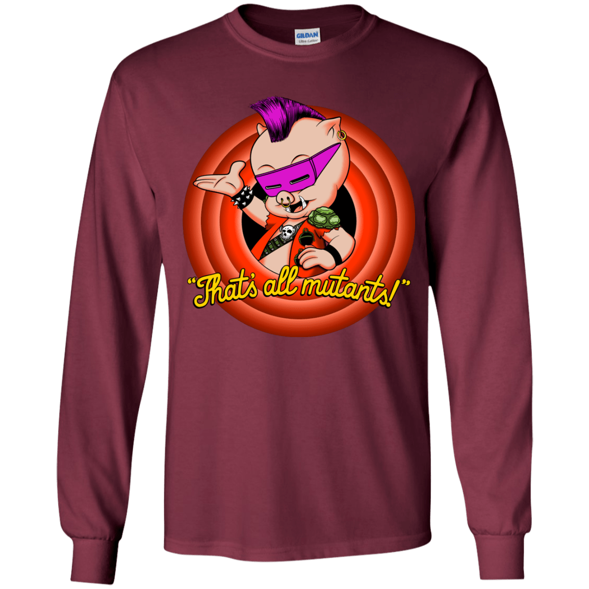 T-Shirts Maroon / YS Thats all Mutants Youth Long Sleeve T-Shirt