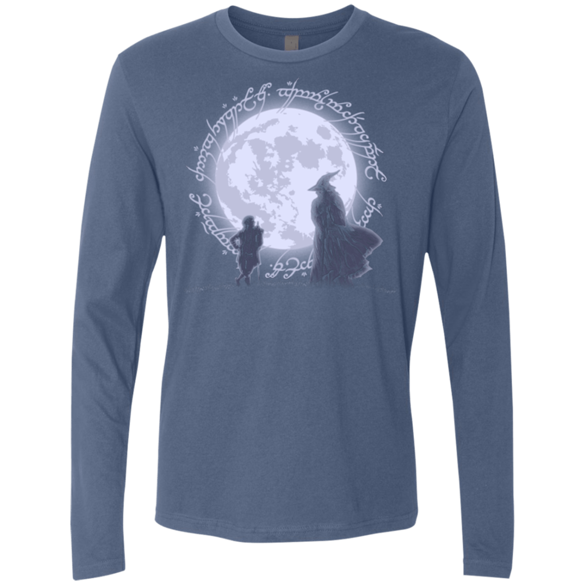 T-Shirts Indigo / Small The Adventure Begins Men's Premium Long Sleeve