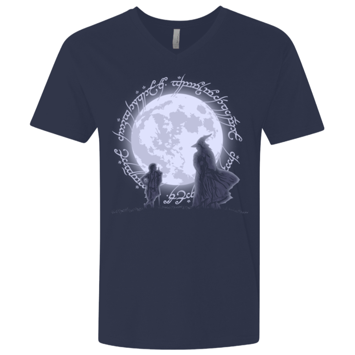 T-Shirts Midnight Navy / X-Small The Adventure Begins Men's Premium V-Neck