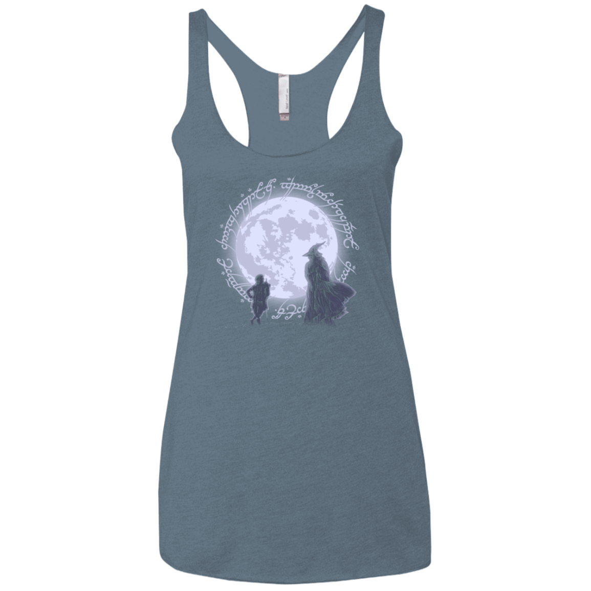 T-Shirts Indigo / X-Small The Adventure Begins Women's Triblend Racerback Tank
