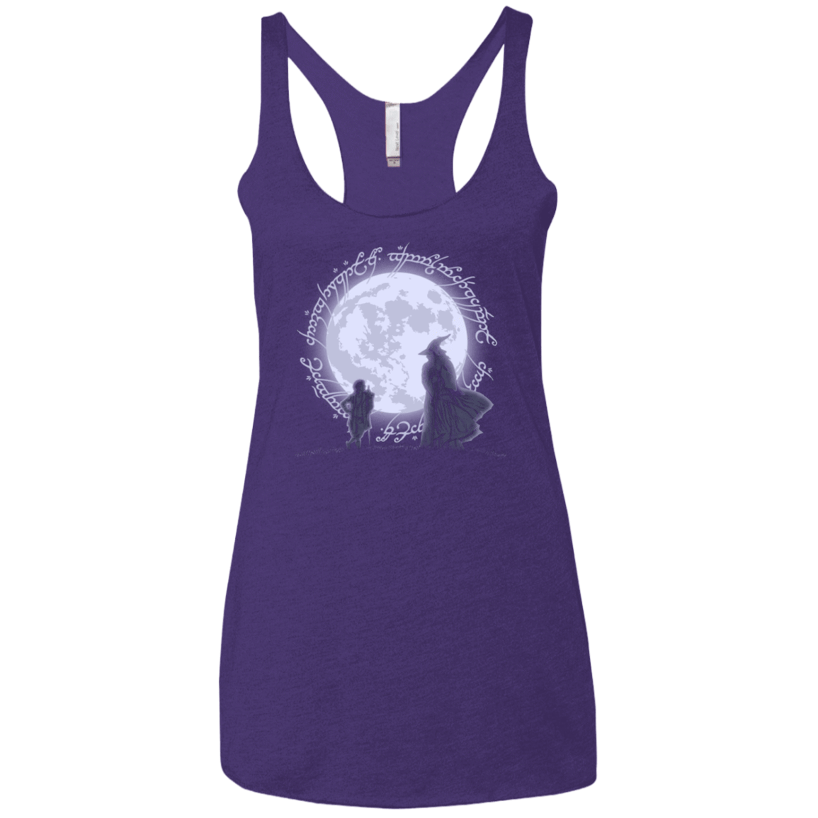 T-Shirts Purple / X-Small The Adventure Begins Women's Triblend Racerback Tank