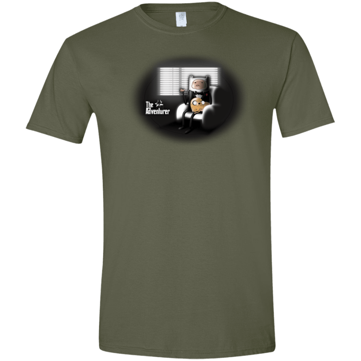 T-Shirts Military Green / S The Adventurer Men's Semi-Fitted Softstyle