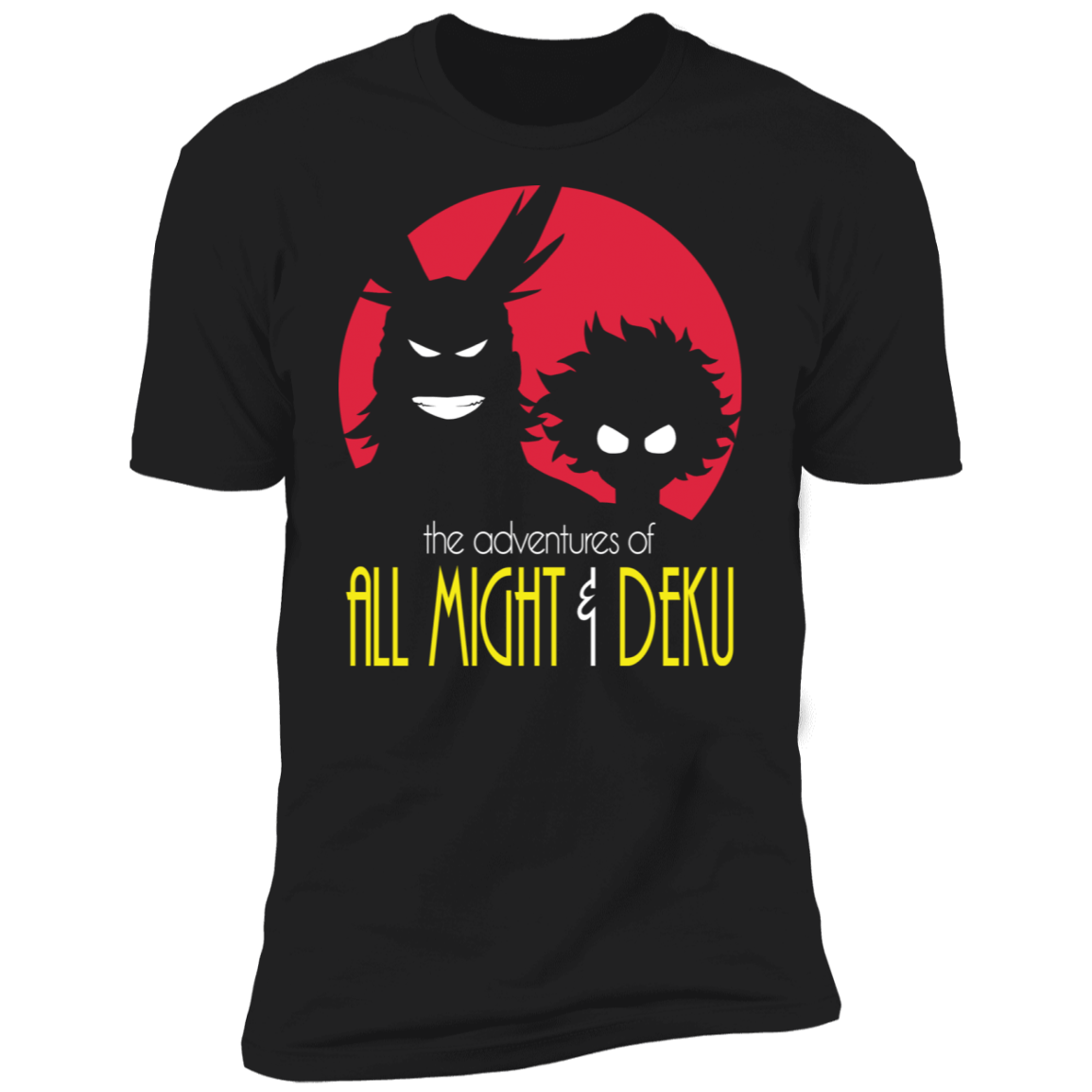 T-Shirts Black / X-Small The Adventures of All Might & Deku Men's Premium T-Shirt