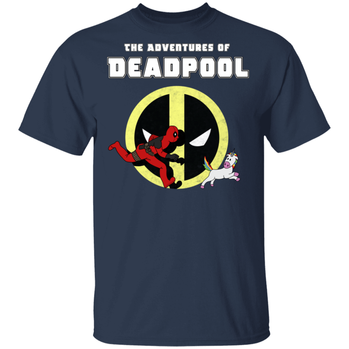 T-Shirts Navy / S The Adventures Of Deadpool T-Shirt