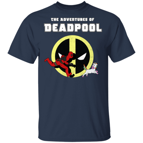 T-Shirts Navy / S The Adventures Of Deadpool T-Shirt