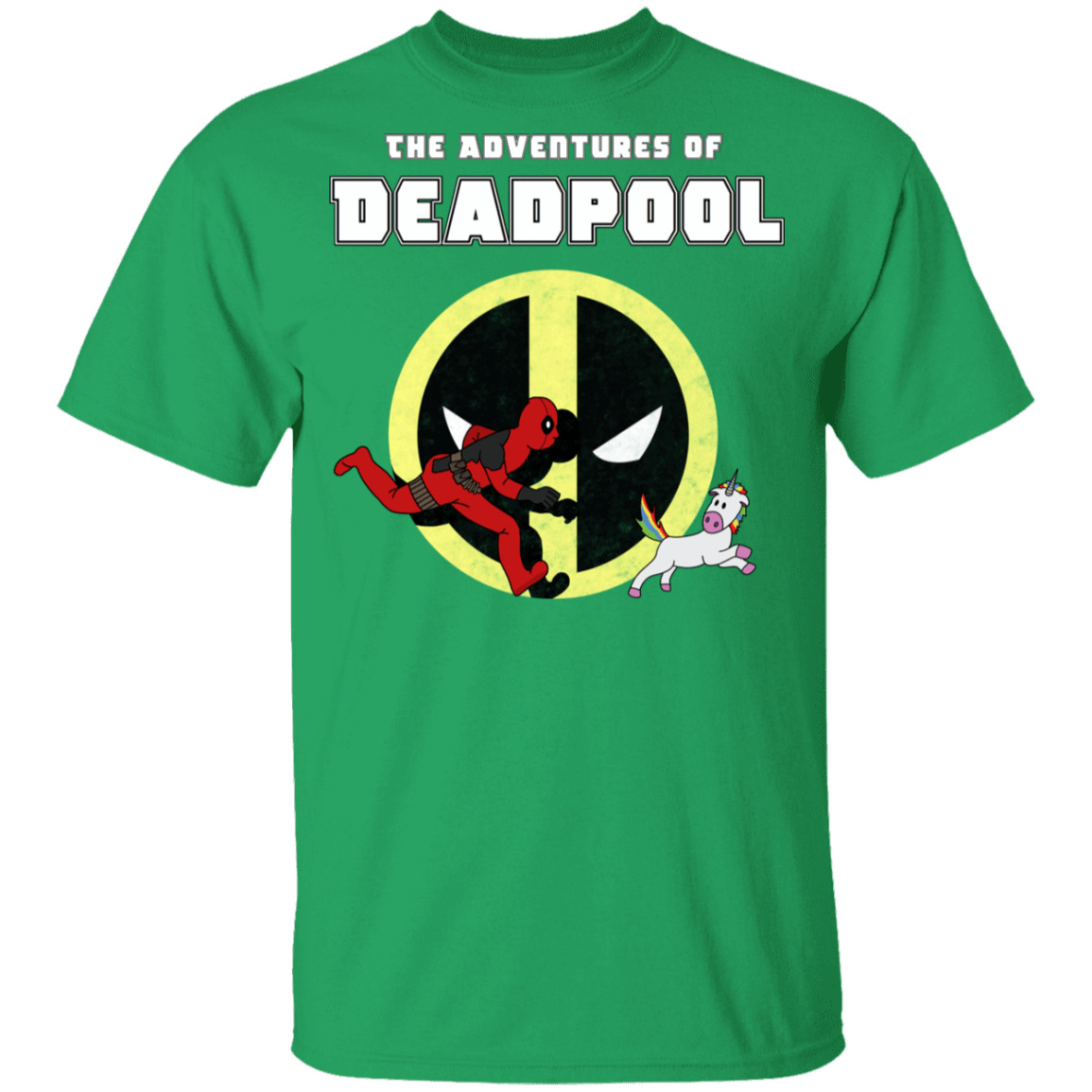 T-Shirts Irish Green / YXS The Adventures Of Deadpool Youth T-Shirt