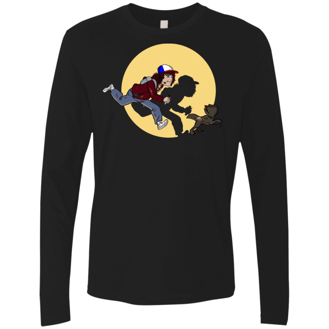 T-Shirts Black / S The Adventures of Dustin Men's Premium Long Sleeve