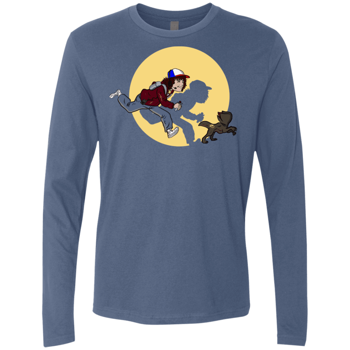 T-Shirts Indigo / S The Adventures of Dustin Men's Premium Long Sleeve