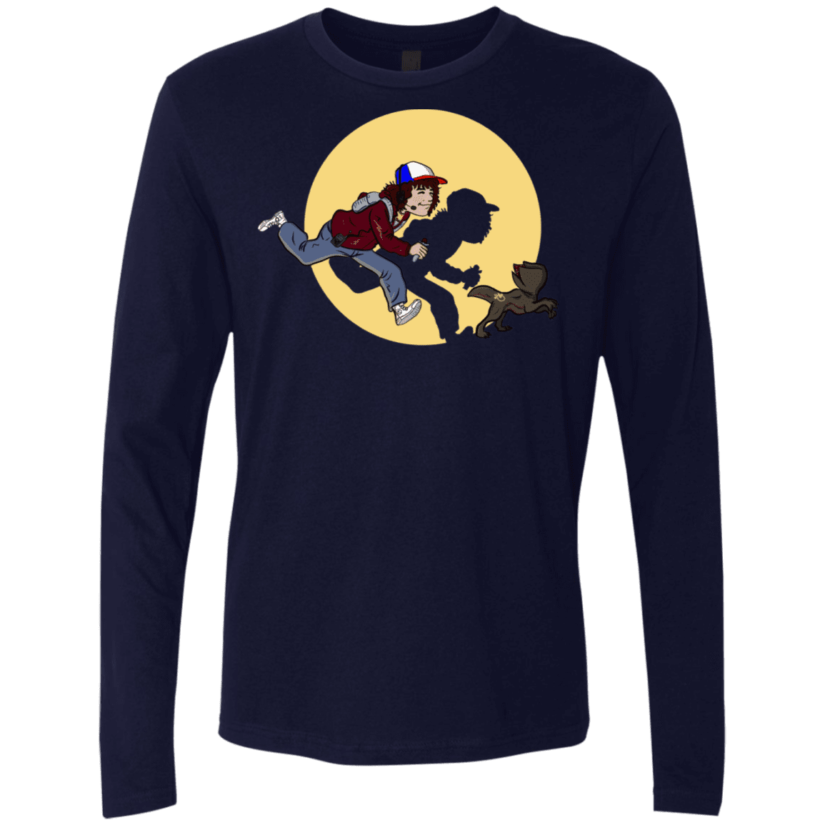 T-Shirts Midnight Navy / S The Adventures of Dustin Men's Premium Long Sleeve