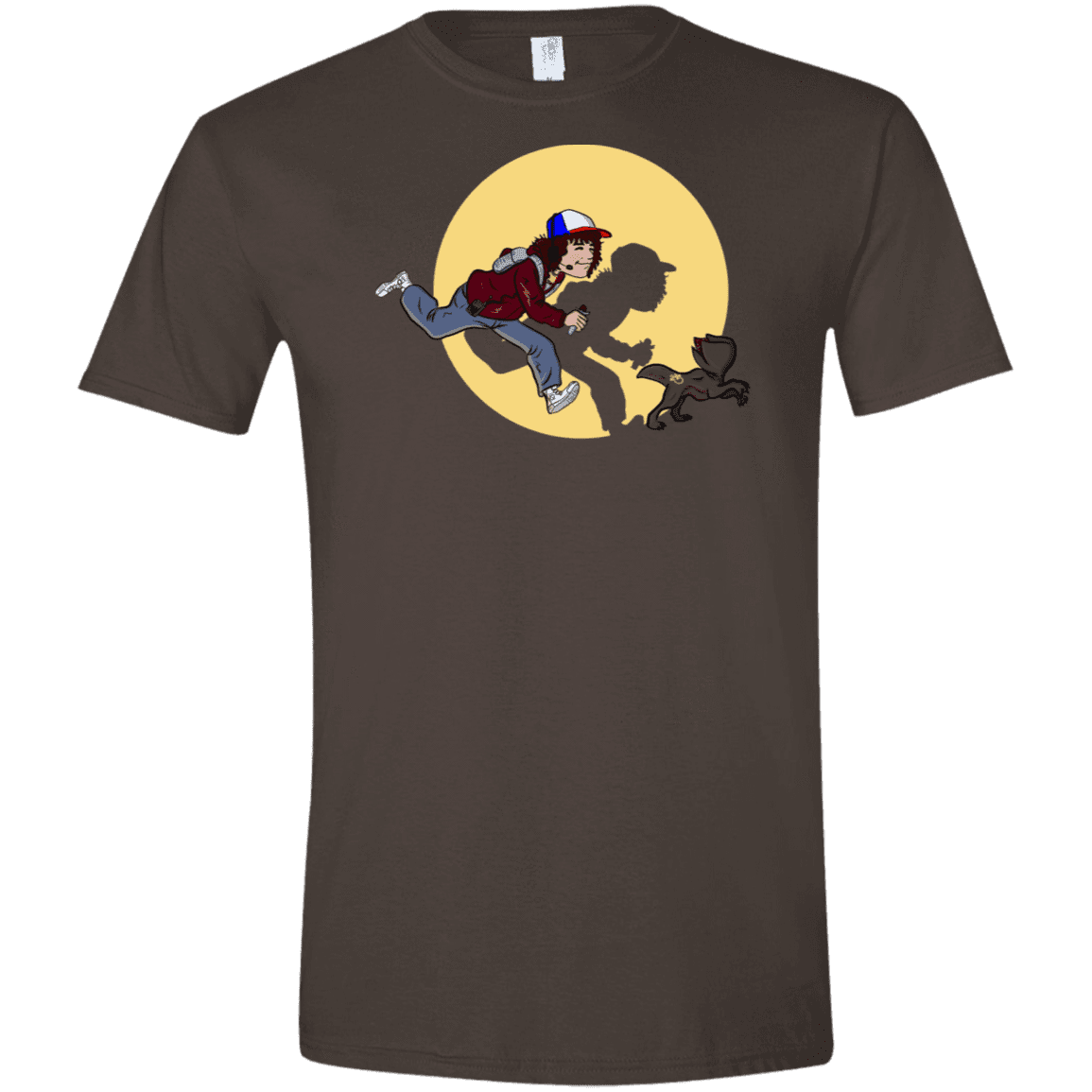 T-Shirts Dark Chocolate / S The Adventures of Dustin Men's Semi-Fitted Softstyle