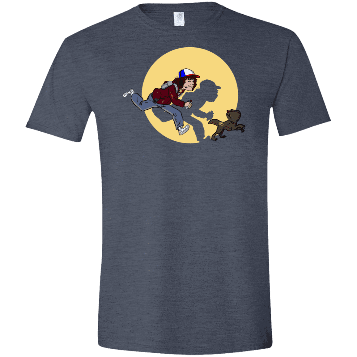 T-Shirts Heather Navy / S The Adventures of Dustin Men's Semi-Fitted Softstyle