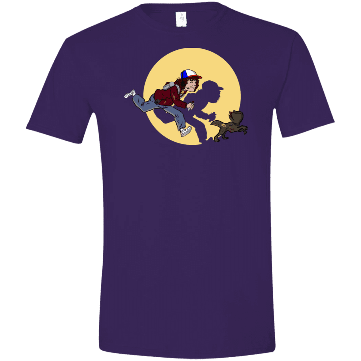 T-Shirts Purple / S The Adventures of Dustin Men's Semi-Fitted Softstyle