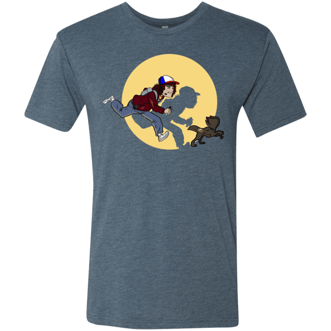 T-Shirts Indigo / S The Adventures of Dustin Men's Triblend T-Shirt