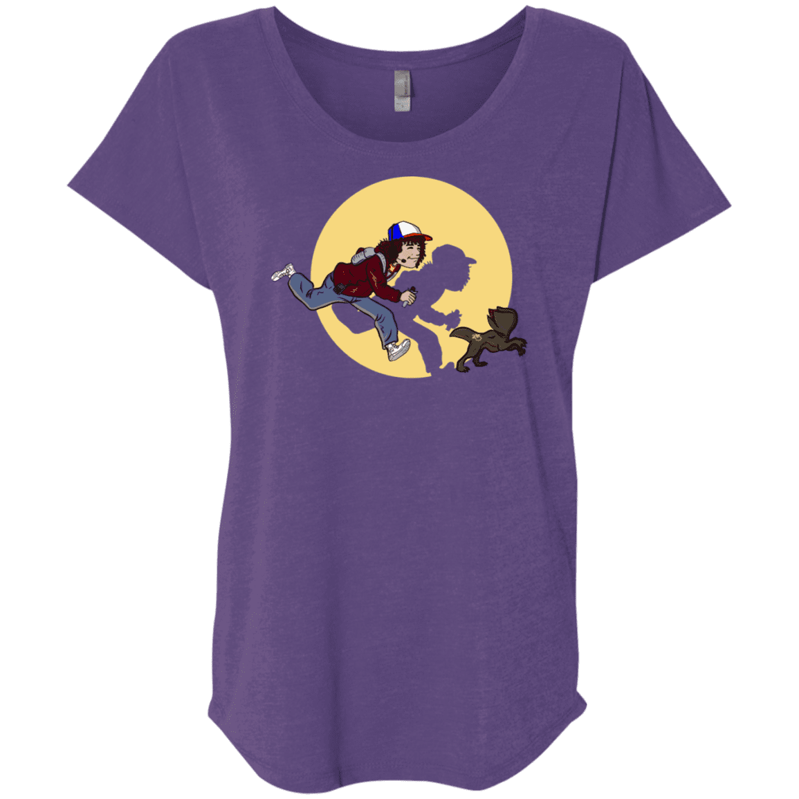 T-Shirts Purple Rush / X-Small The Adventures of Dustin Triblend Dolman Sleeve