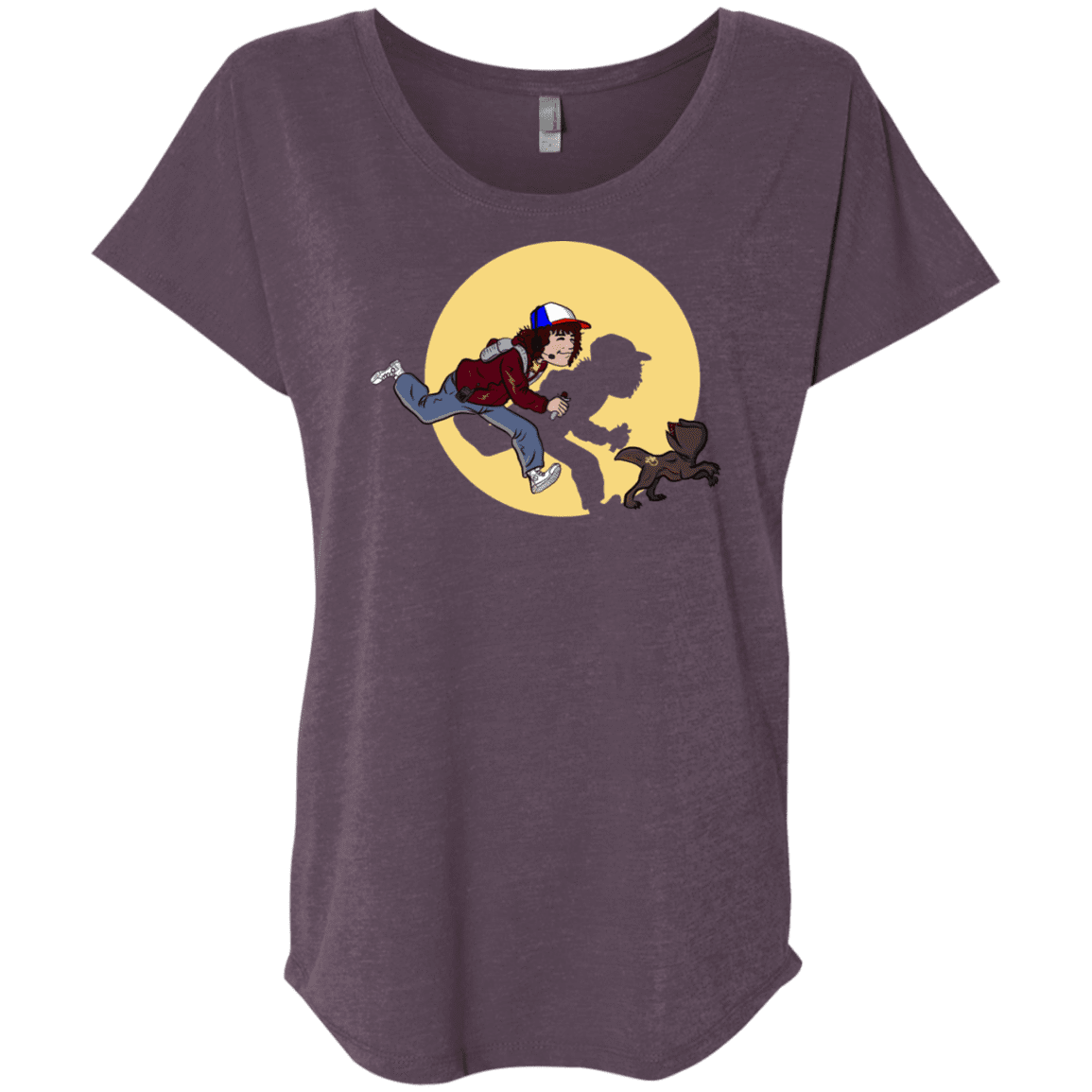 T-Shirts Vintage Purple / X-Small The Adventures of Dustin Triblend Dolman Sleeve