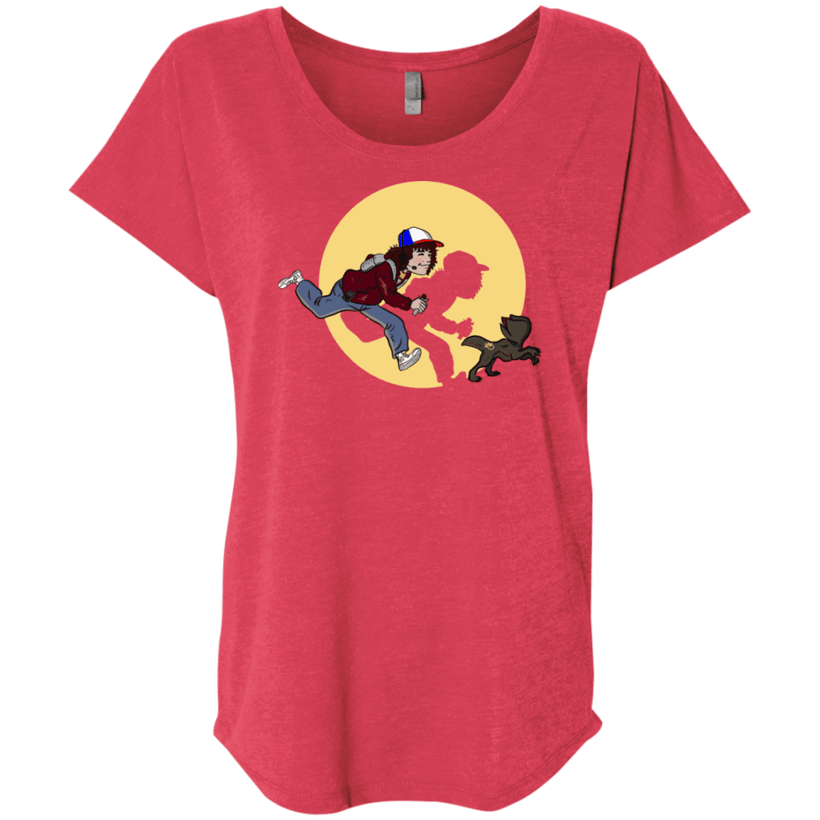 T-Shirts Vintage Red / X-Small The Adventures of Dustin Triblend Dolman Sleeve